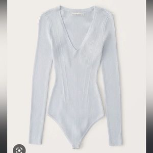 Abercrombie Elevated Ribbed Knit Bodysuit